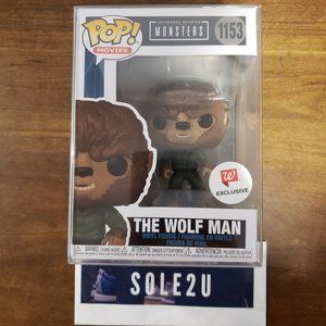 Funko Pop 1153 Universal Studios The Wolf Man Walgreens Exclusive in protector